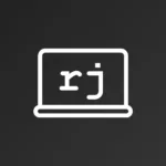 logo rj z laptopem