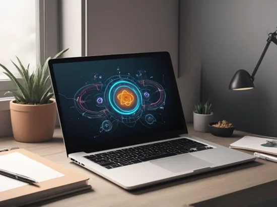 zdjcie boczne ekranu laptopa i edytora kodu react