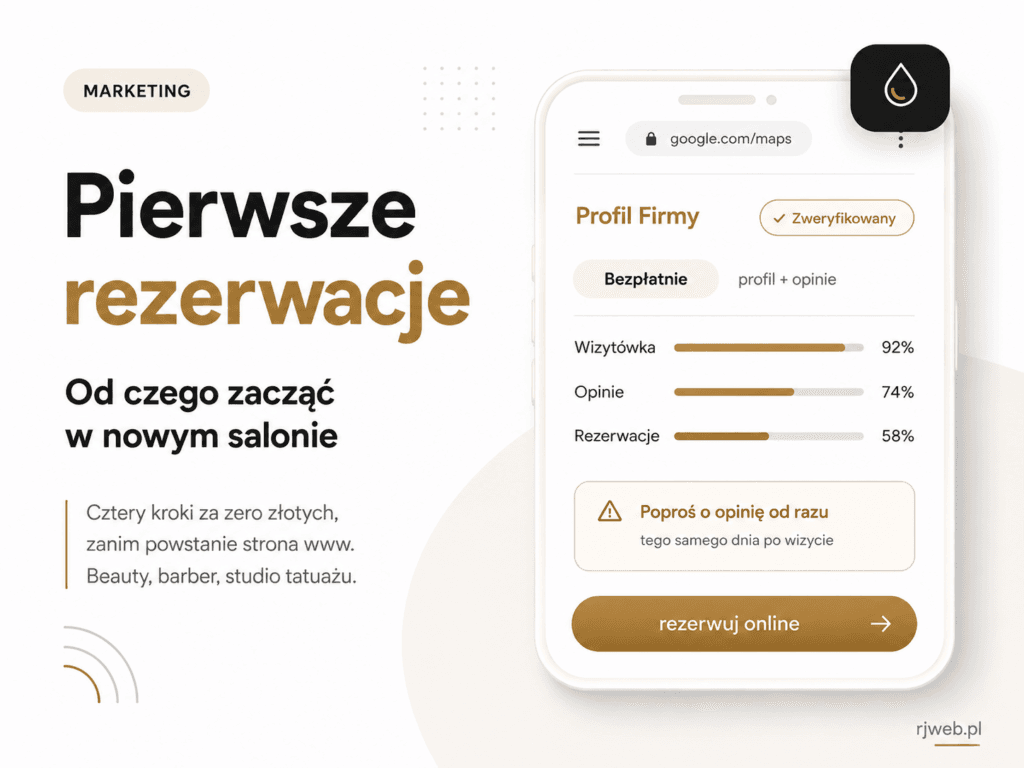 Pierwsze rezerwacje w salonie beauty. Wizytówka Google i cztery kroki na start